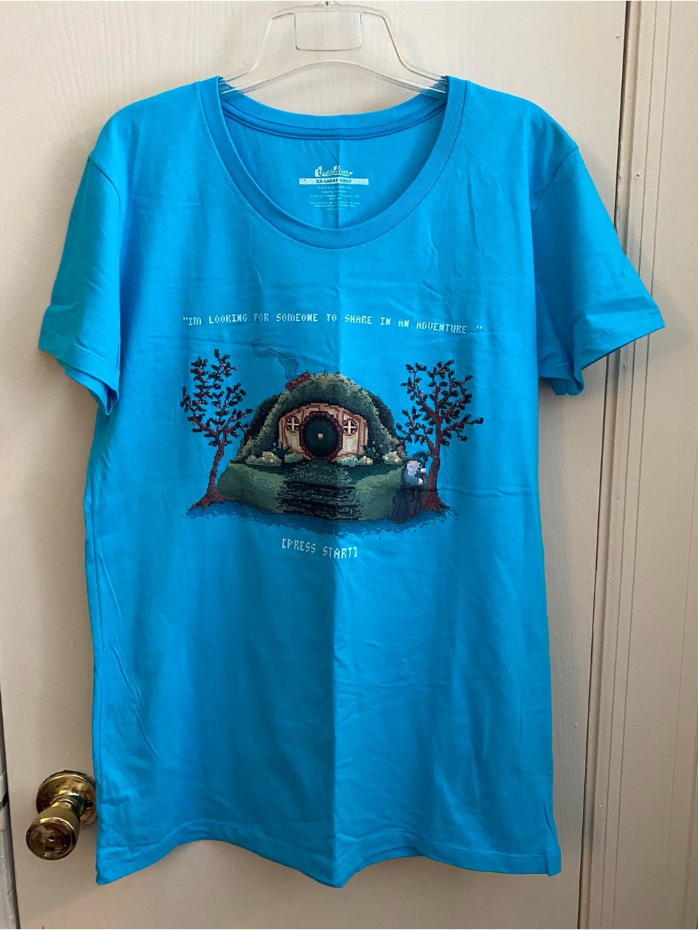 Threadless Women’s The Hobbit/Lord of the Rings Bag End Tolkien T-Shirt (XXL)